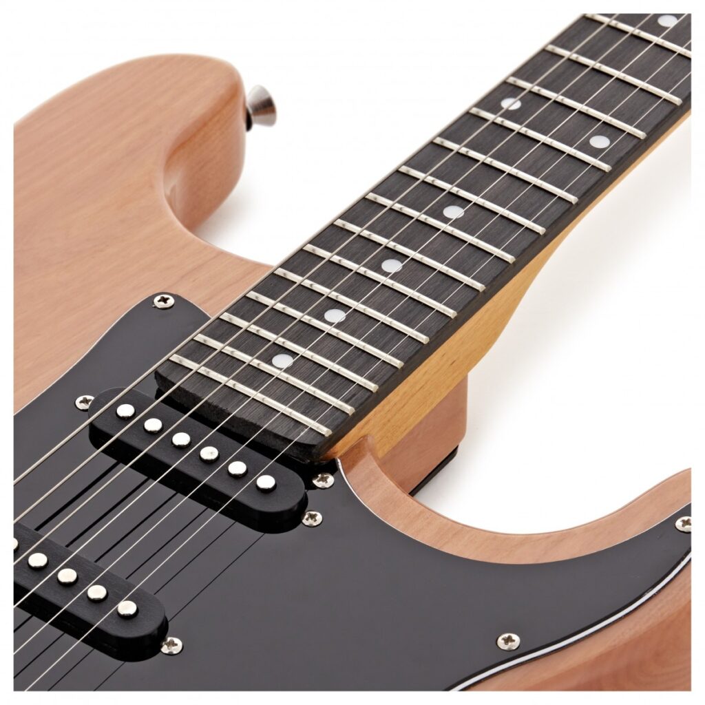 LA Select Electric Guitar Natural 15W Guitar Amp & Accessory Pack