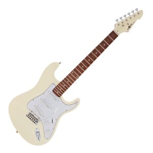LA Select Legacy Guitar by Gear4music Vintage White