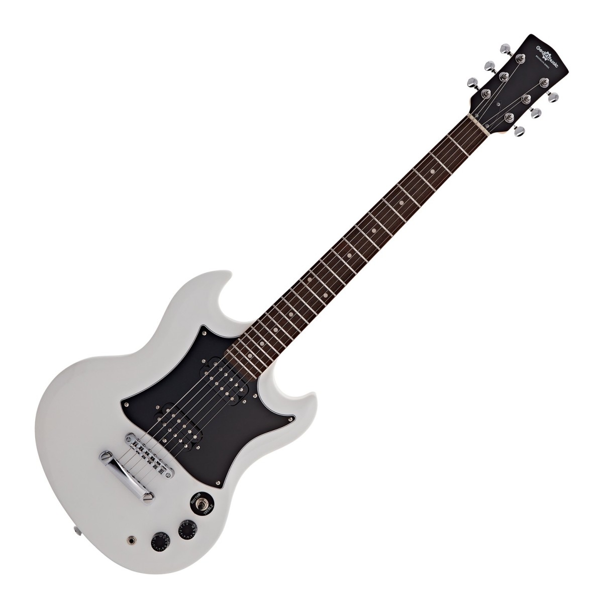 Brooklyn Electric Guitar White 10W Guitar Amp & Accessory Pack