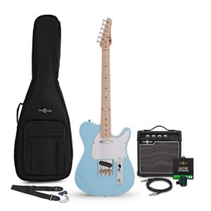 Knoxville Electric Guitar Blue 10W Guitar Amp & Accessory Pack