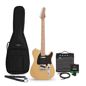 Knoxville Electric Guitar Butterscotch 10W Guitar Amp & Accessory Pack