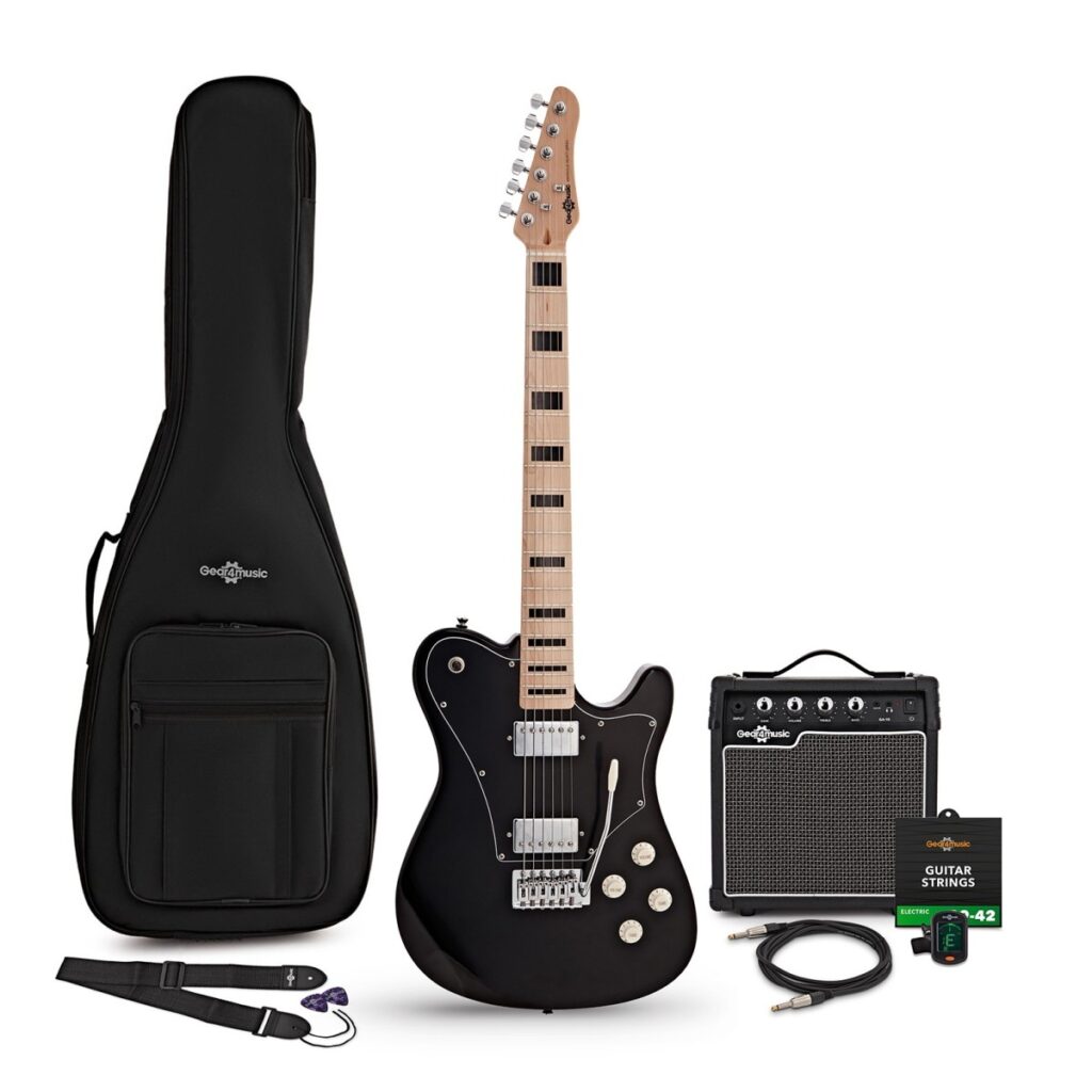 Knoxville Select Electric Guitar Black 10W Guitar Amp & Accessory Pack