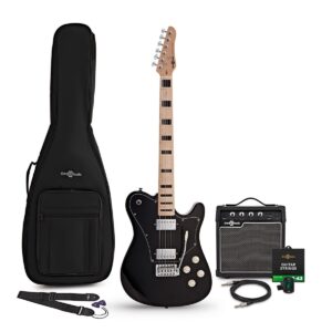 Knoxville Select Electric Guitar Black 10W Guitar Amp & Accessory Pack