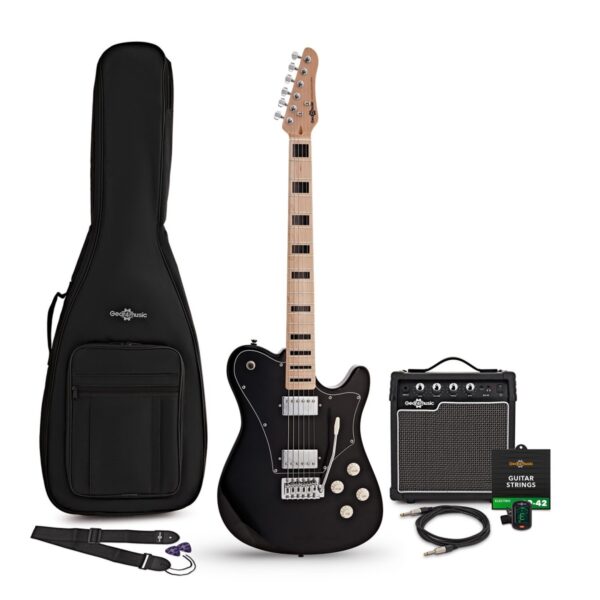 Knoxville Select Electric Guitar Black 10W Guitar Amp & Accessory Pack