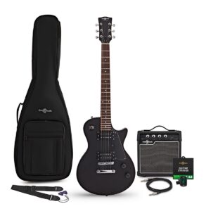 New Jersey Electric Guitar Black 10W Guitar Amp & Accessory Pack