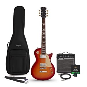 New Jersey Select Electric Guitar Cherryburst 10W Guitar Amp & Accessory Pack