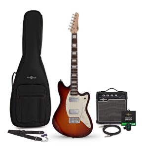 Seattle Select Electric Guitar Sunburst 10W Guitar Amp & Accessory Pack