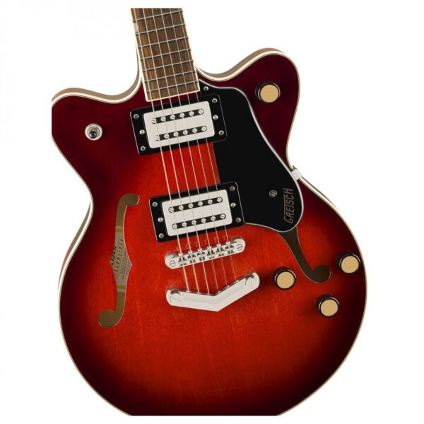 Gretsch G2655 Streamliner Center Block Jr. Double-Cut with V-Stoptail Claret Burst