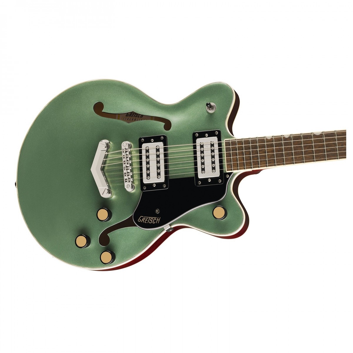 Gretsch G2655 Streamliner Center Block Jr. Double-Cut with V-Stoptail Steel Olive
