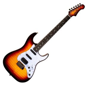 JET Guitars JS-600 Ebony Brown Sunburst
