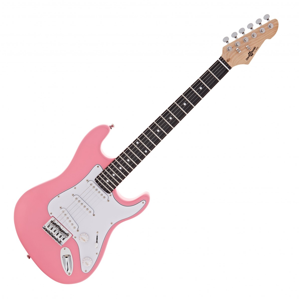 3/4 LA Electric Guitar Pink Mini Guitar Amp Pack