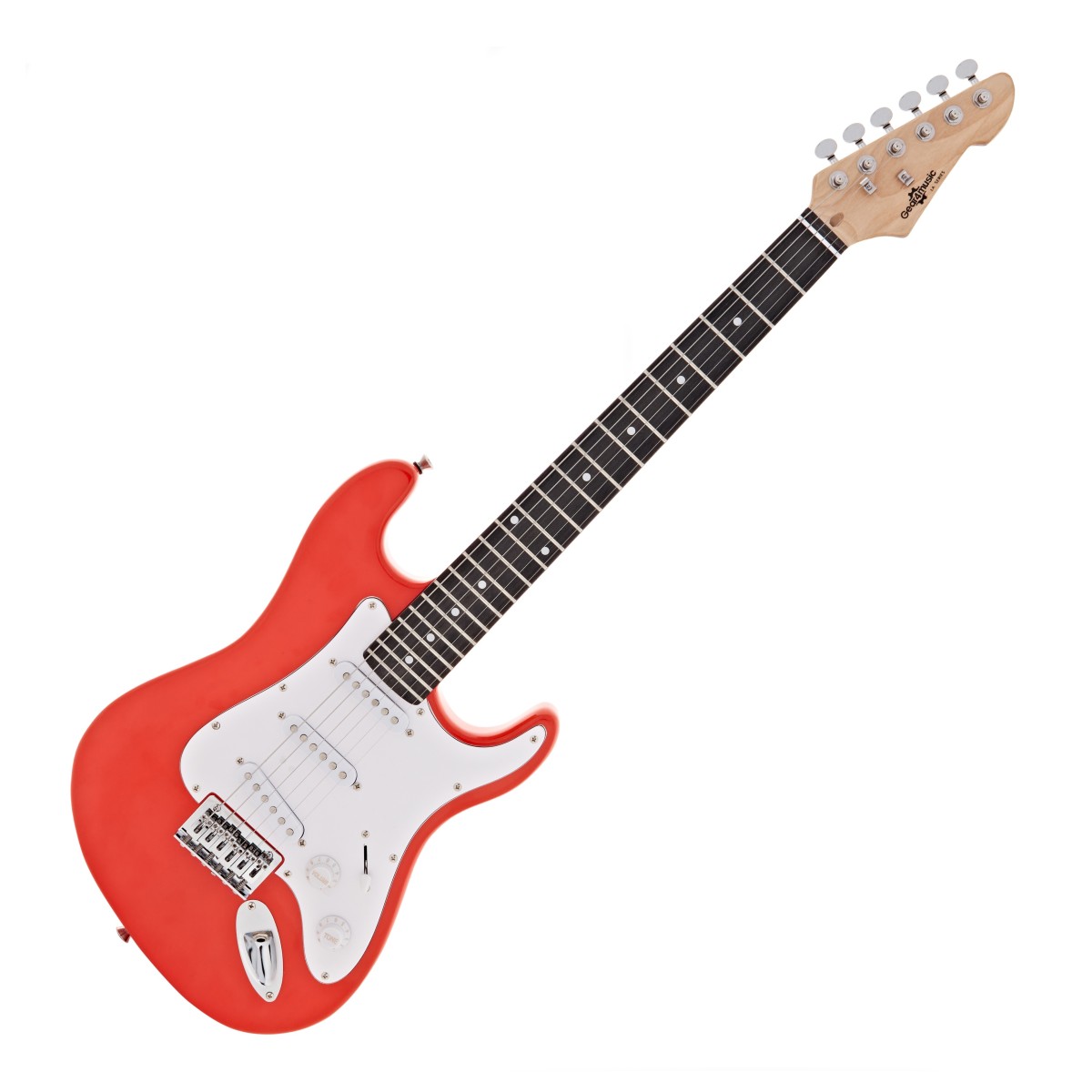 3/4 LA Electric Guitar Red Mini Guitar Amp Pack