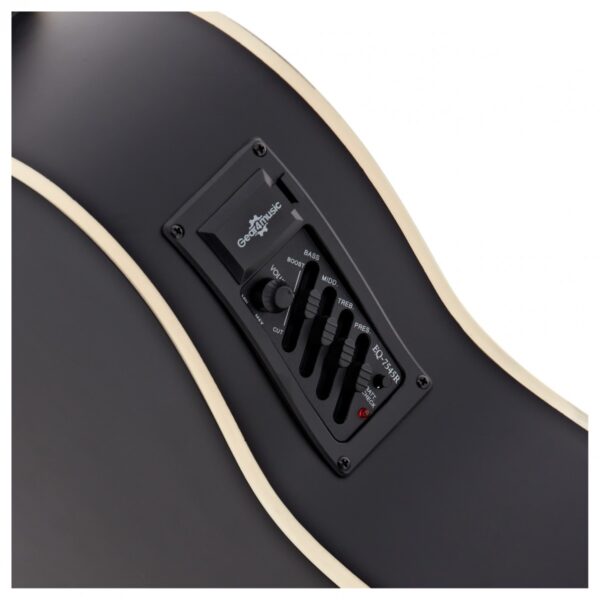Single Cutaway Electro Acoustic Guitar Black 15W Acoustic Amp & Accessory Pack
