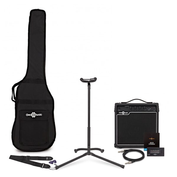 15 Watt Bass Amp & Accessory Pack by Gear4music