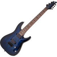 Schecter Omen Elite-7 7 String See-Thru Blue Burst