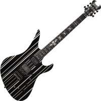 Schecter Synyster Custom-S Gloss Black w/ Silver Pin Stripes