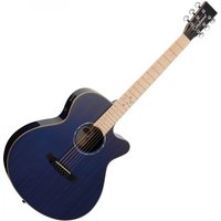 Tanglewood TW4CEBLA Winterleaf Super Folk Blue Gloss