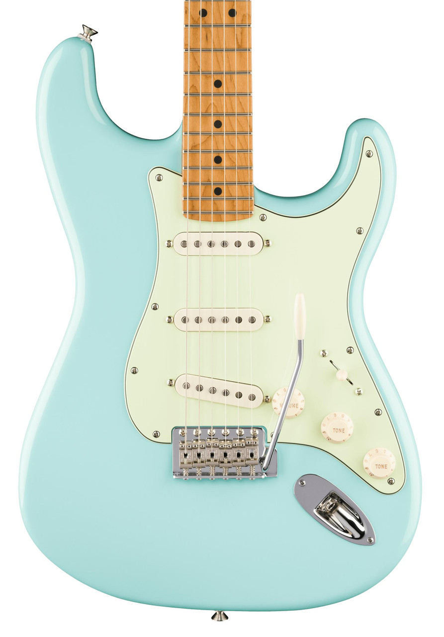 Fender American Professional Classic Stratocaster in Daphne Blue, Roasted Maple Fretboard - Image 1