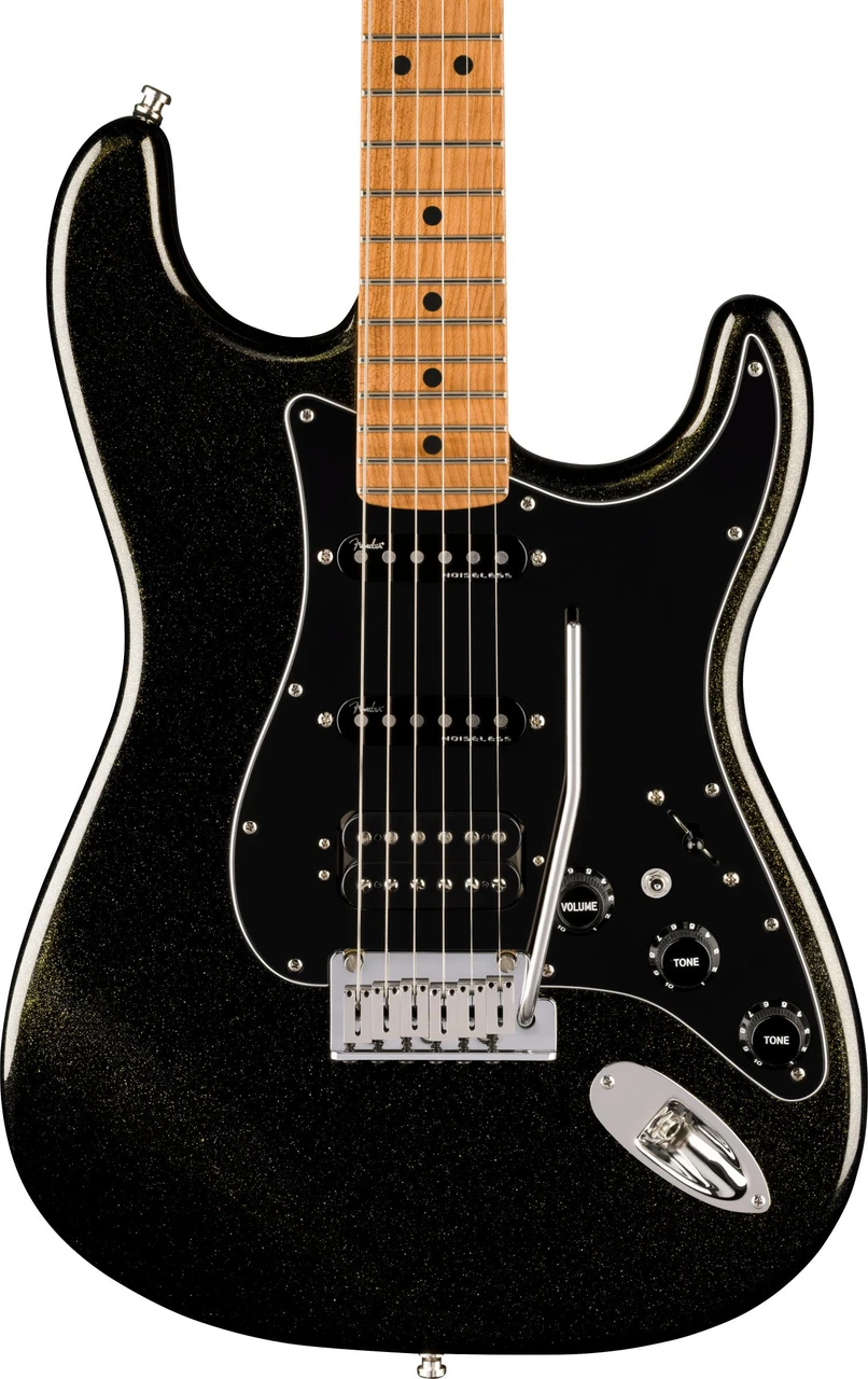 Fender American Ultra II HSS Stratocaster in Gold Dust, Roasted Maple Fretboard - Image 1