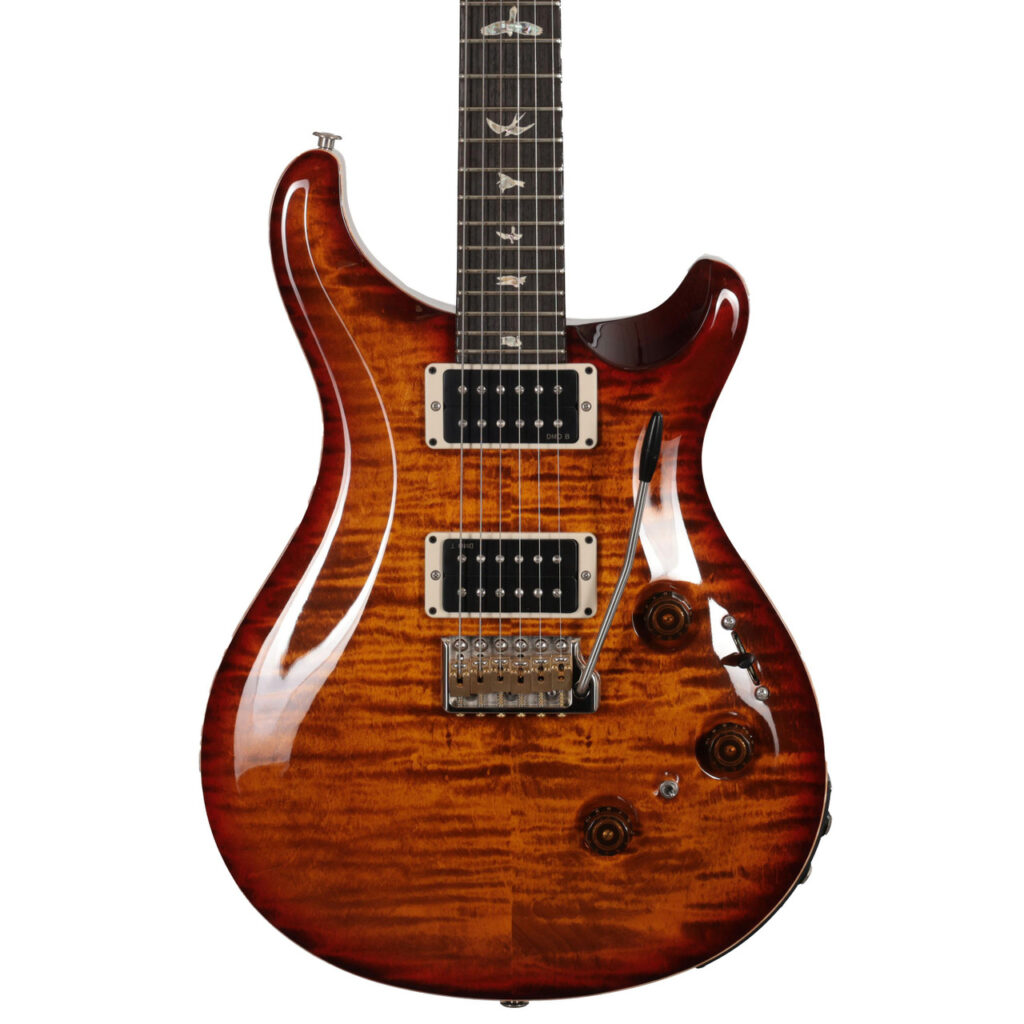 PRS Custom 24 Piezo Electric Guitar in Dark Cherry Sunburst
