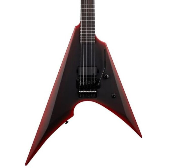 ESP LTD Arrow Black Metal II Electric Guitar in Black Redburst Satin - Image 1