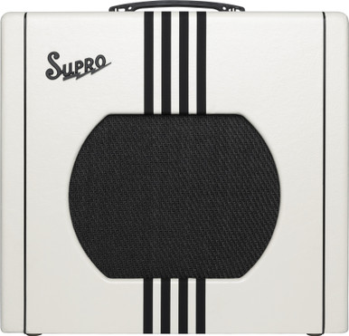 B Stock : Supro Delta King 12 15W 1x12" Valve Combo Amp in Ivory & Black - 001 - Image 2