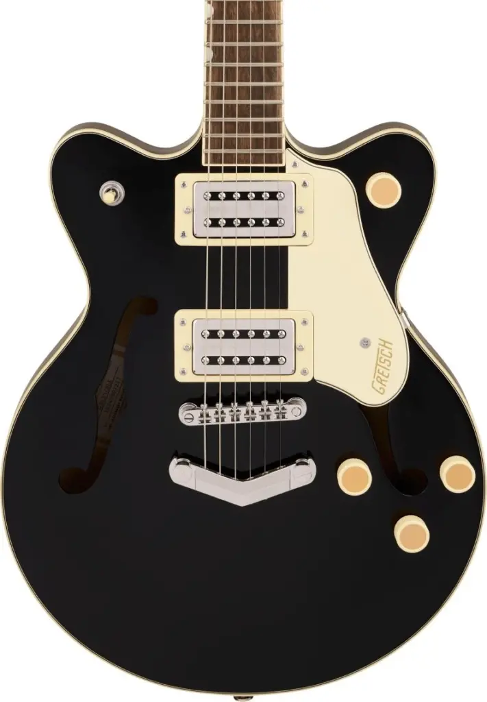Gretsch G2655 Streamliner Centre Block Jr Double-Cut Electric Guitar with V-Stoptail in Black
