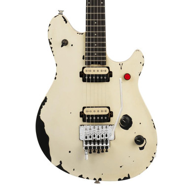 EVH Limited Edition Wolfgang Special Striped Series Electric Guitar in Distressed Ivory - Image 2
