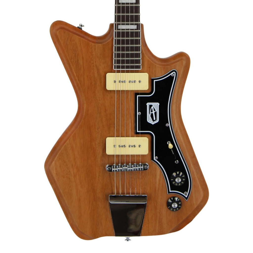 Airline Guitars Jetsons 2 Pickup P-90 Hardtail Electric Guitar in Natural