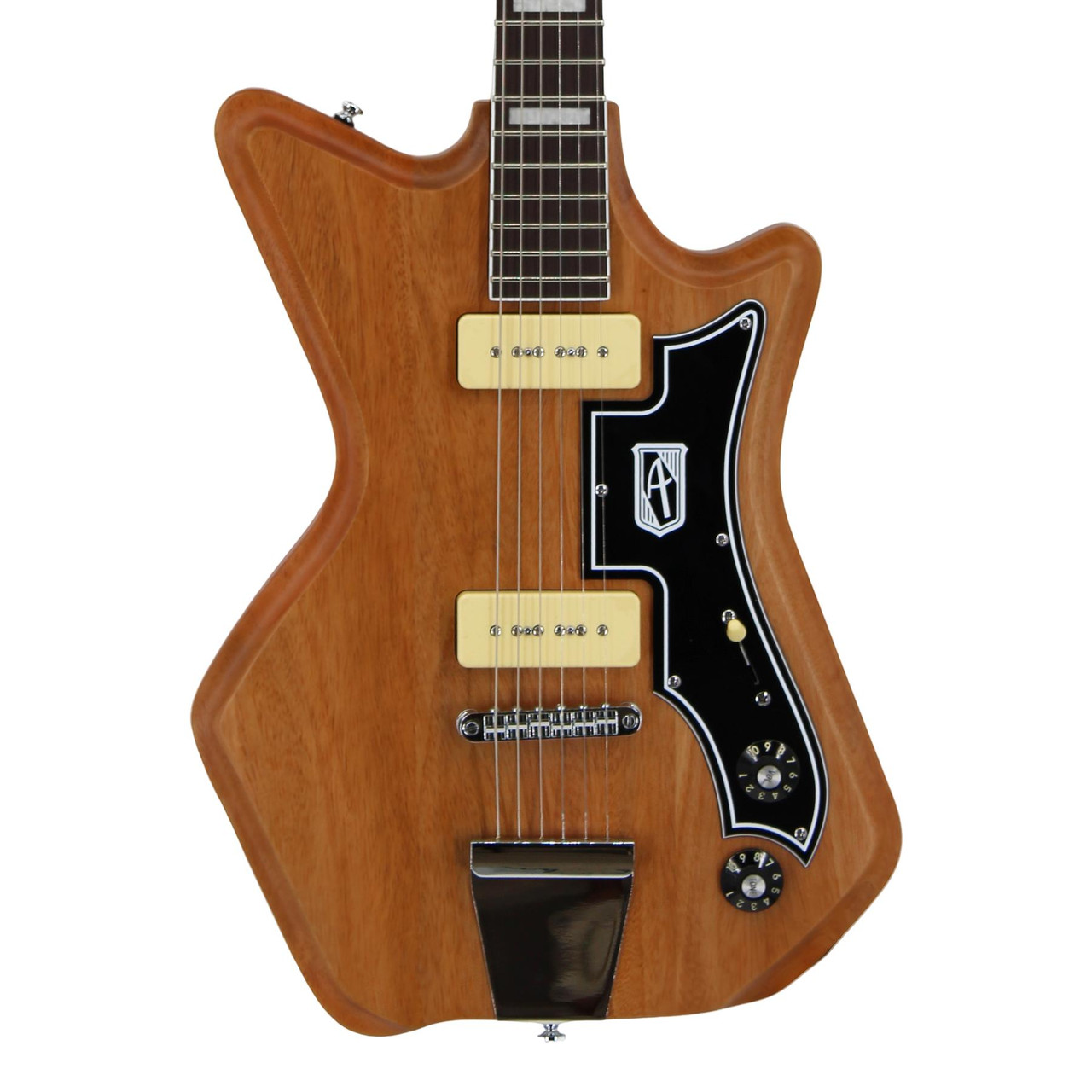 Airline Guitars Jetsons 2 Pickup P-90 Hardtail Electric Guitar in Natural - Image 1