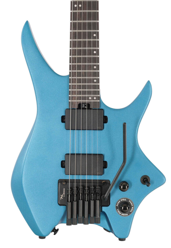 B Stock : HILS NEXT HN5 Headless Electric Guitar in Satin Metallic Electric Blue - 014