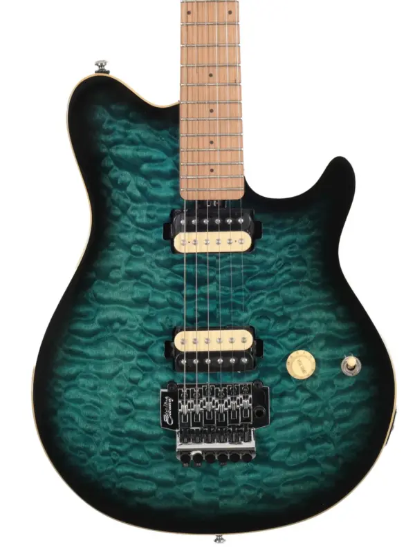 B Stock : Sterling by Music Man AX50 Axis Electric Guitar in Yucatan Blue - 001 - Image 1