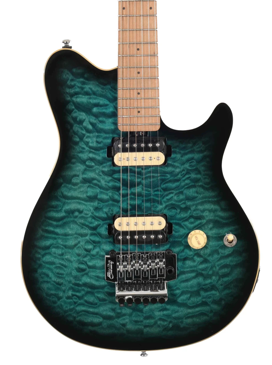 B Stock : Sterling by Music Man AX50 Axis Electric Guitar in Yucatan Blue - 001 - Image 1