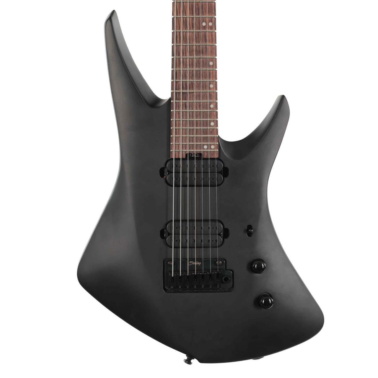 B Stock : Sterling by Music Man Kaizen 7-String Electric Guitar in Stealth Black - 001 - Image 1