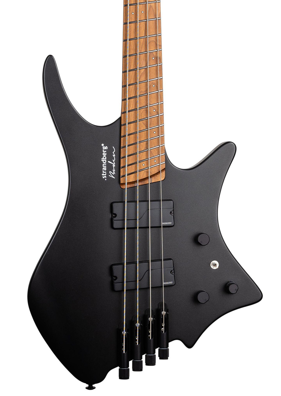 Strandberg Boden Bass Standard 4 Bass Guitar in Black Metallic - Image 1