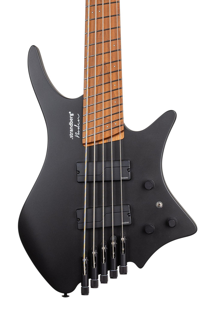 Strandberg Boden Standard 5-String Bass Guitar in Black Metallic - Image 1