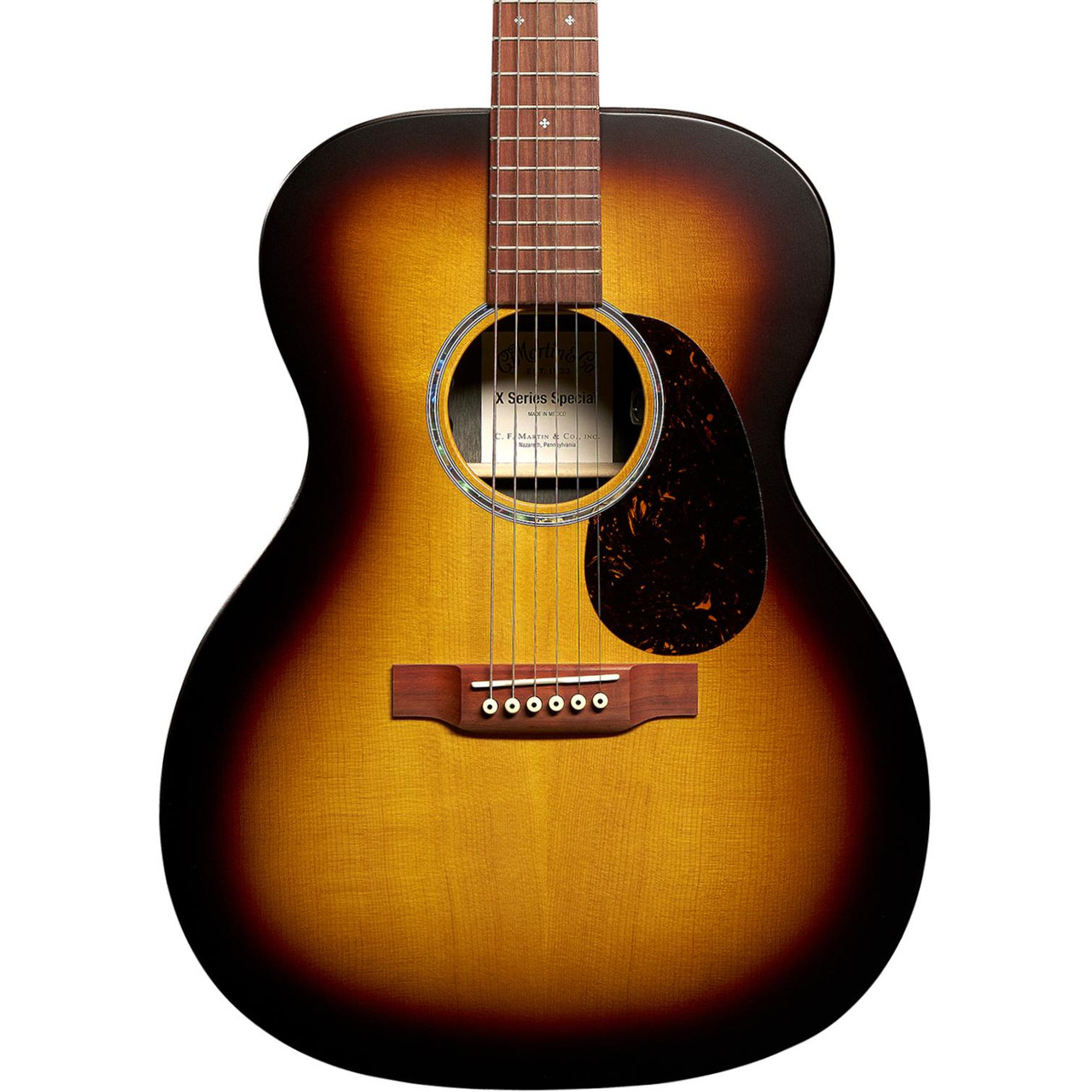 Martin X Series 000-X2E Special Edition Electro Acoustic Guitar in Brazilian Burst - Image 1