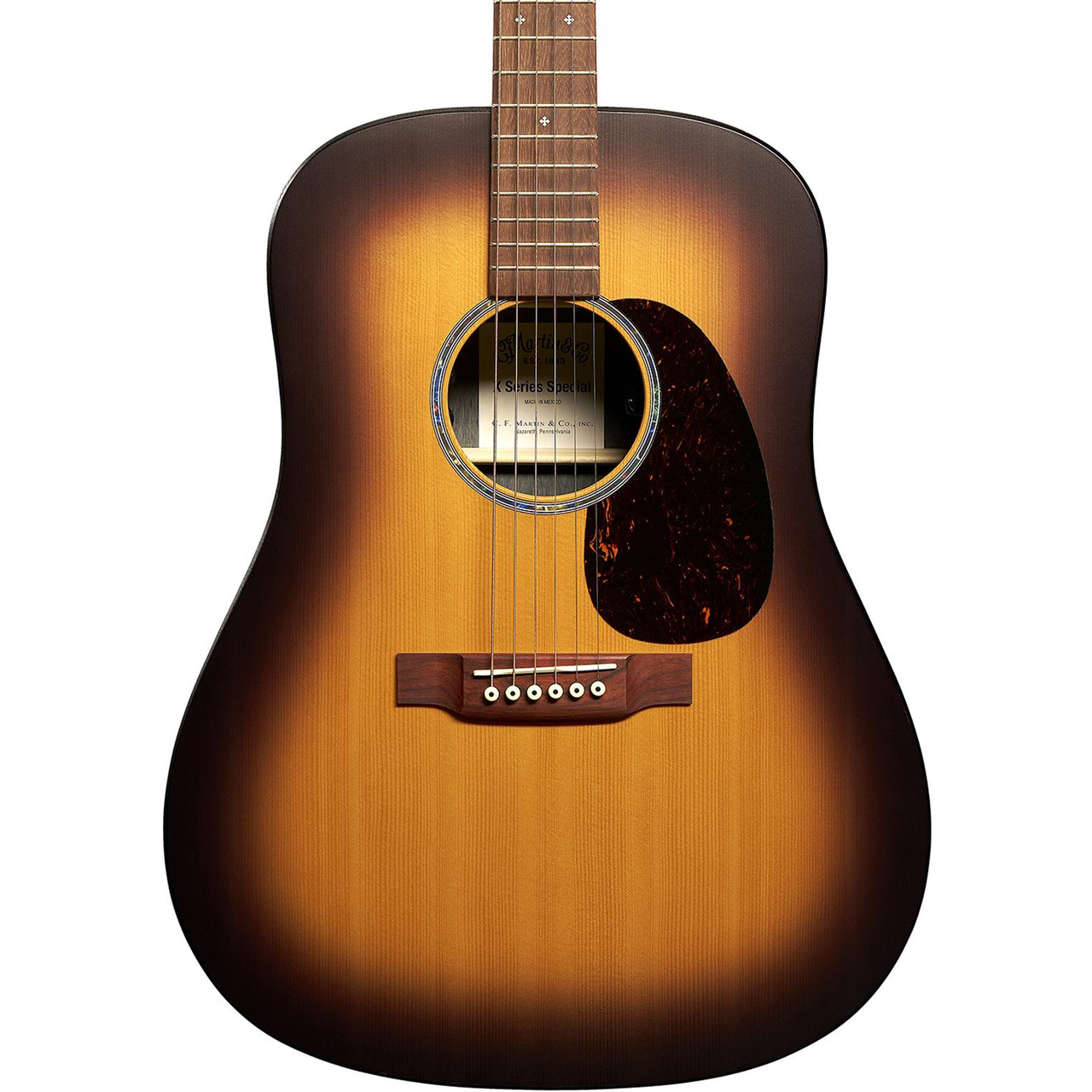 Martin X Series D-X2E Special Edition Electro Acoustic Guitar in Brazilian Burst - Image 1