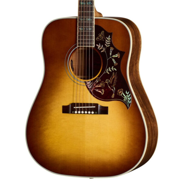 Gibson Custom Shop Hummingbird Elegant Koa Electro Acoustic Guitar in Honey Burst - Image 1