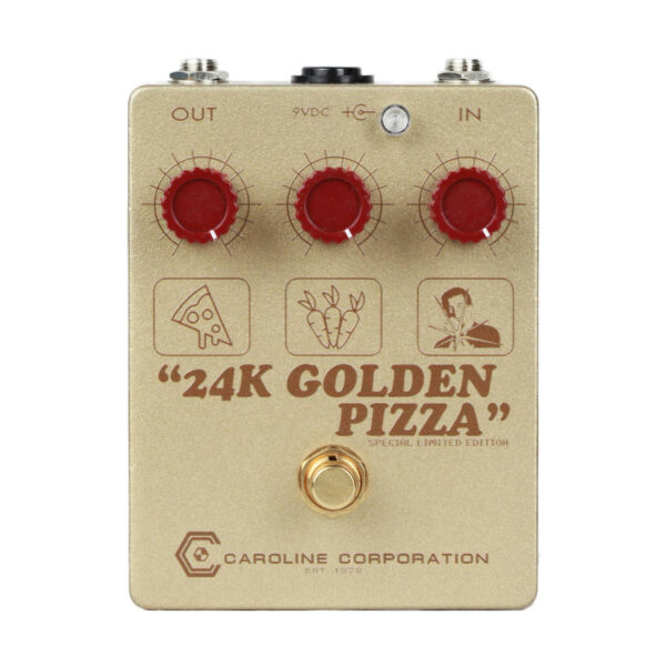 Caroline Guitar Company Limited Edition 24K Golden Pizza Fuzz Pedal - Image 1