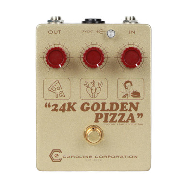 Caroline Guitar Company Limited Edition 24K Golden Pizza Fuzz Pedal - Image 2