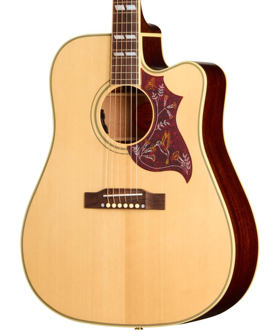 B Stock : Epiphone Inspired by Gibson Hummingbird Standard EC Electro Acoustic Guitar in Natural - 001 - Image 1