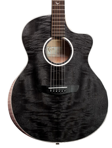 Faith FX Series FNCEDNG Neptune Cutaway Electro Acoustic in Moondust Grey - Image 2
