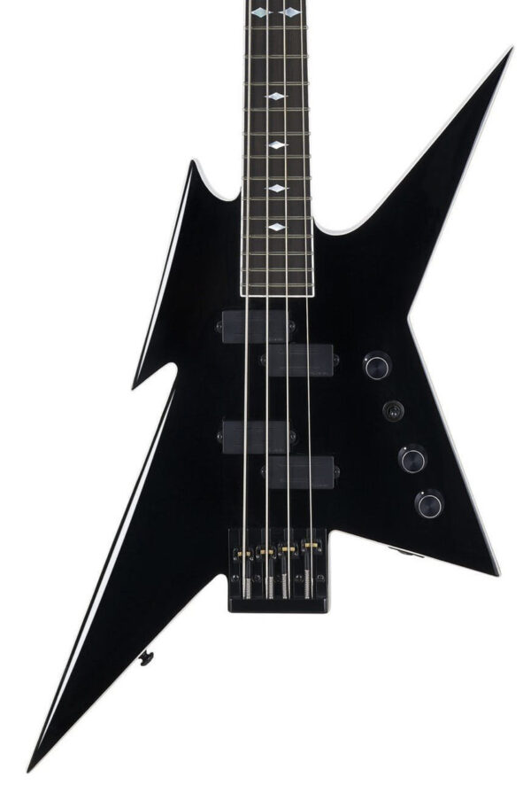 B.C. Rich Ironbird Mk1 Legacy Series Bass Guitar in Gloss Black - Image 1