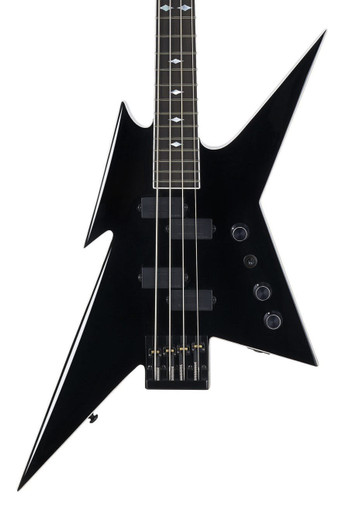 B.C. Rich Ironbird Mk1 Legacy Series Bass Guitar in Gloss Black - Image 2