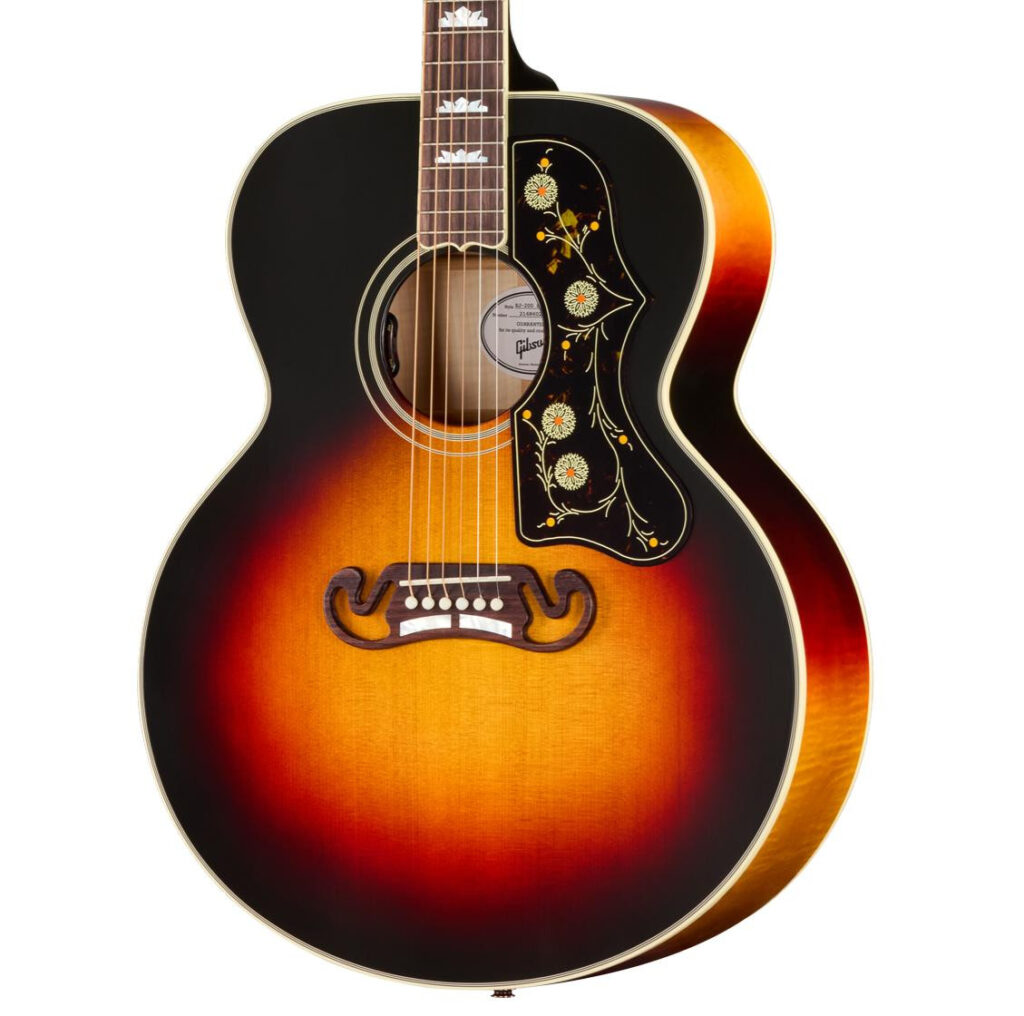 Gibson SJ-200 Standard Electro Acoustic Guitar with Baggs HiFi DNA in Tri-Burst