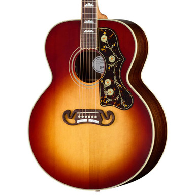 Gibson SJ-200 Standard Rosewood Electro Acoustic Guitar with Baggs HiFi DNA in Rosewood Burst - Image 2