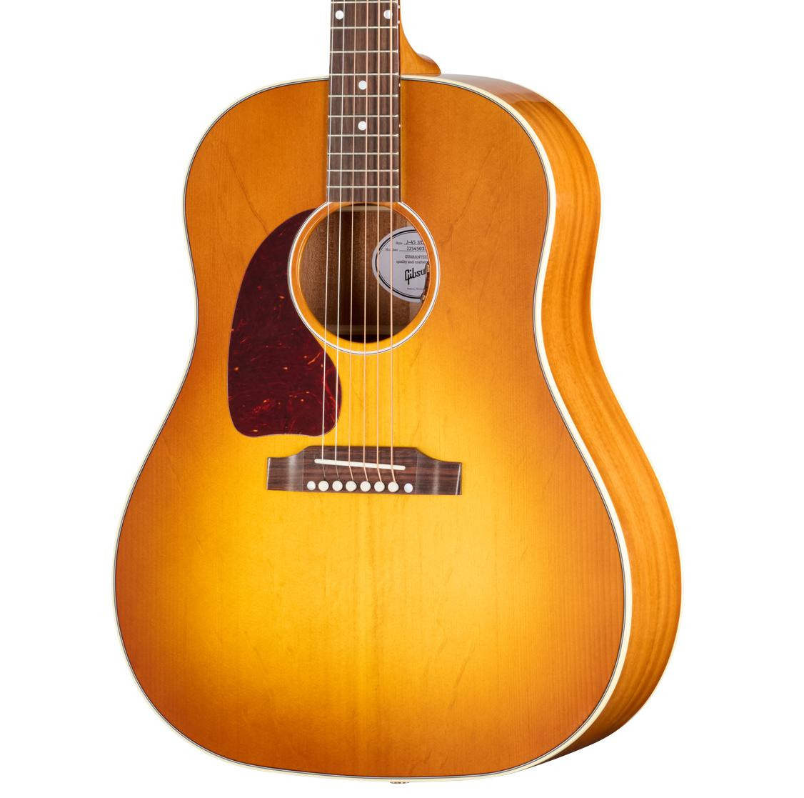 Gibson J-45 Standard Left-handed Electro Acoustic Guitar with Baggs HiFi DNA in Heritage Cherry Sunburst - Image 1