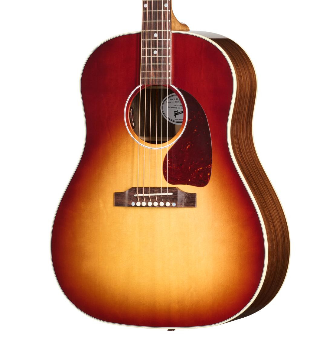 Gibson J-45 Standard Rosewood Electro Acoustic Guitar with Baggs HiFi DNA in Rosewood Burst - Image 1
