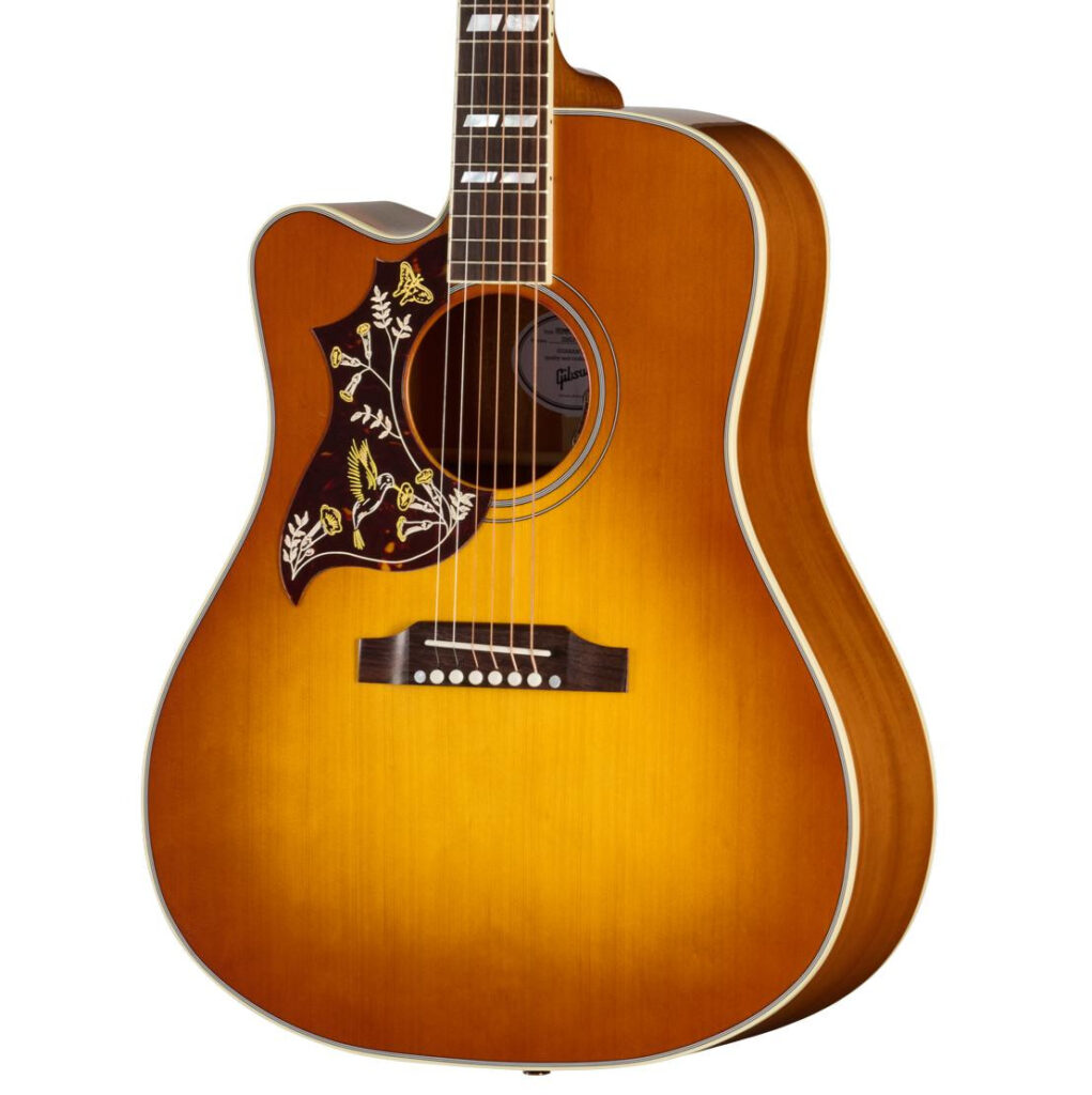 Gibson Hummingbird Standard EC Left-Handed Electro Acoustic Guitar with Baggs HiFi DNA in Heritage Cherry Sunburst